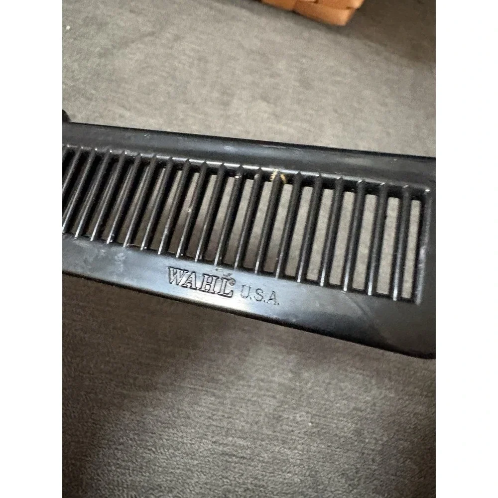 Vintage WAHL USA 2 Barber Comb Replacement Black‎ Styling Comb Genuine Kit Part